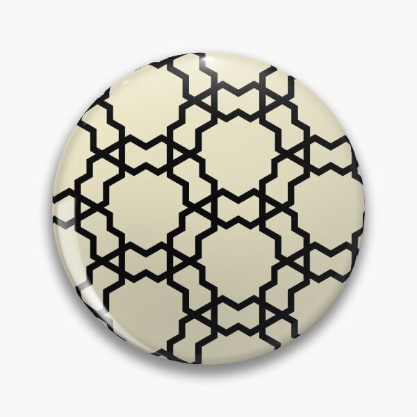Item preview, Black and Pale Yellow Overlapping Shape Pattern Pairs DE 2022 Popular Color Natural Light DE5505 designed and sold by ColorOfTheYears.