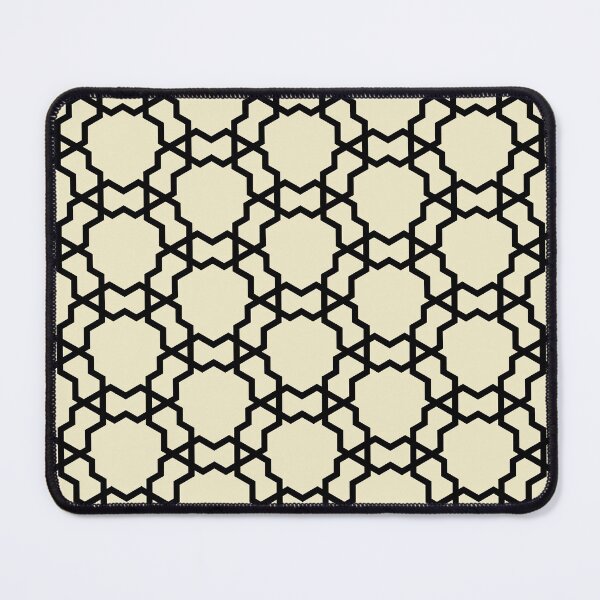 Item preview, Black and Pale Yellow Overlapping Shape Pattern Pairs DE 2022 Popular Color Natural Light DE5505 designed and sold by ColorOfTheYears.
