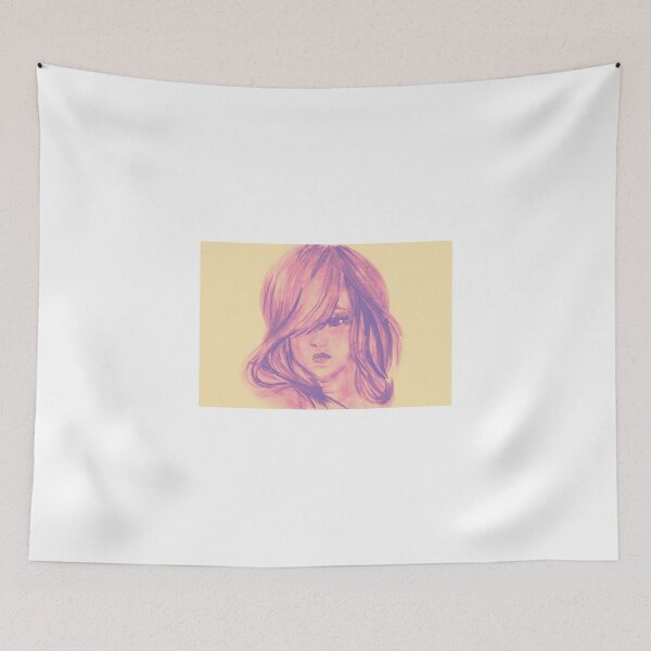 Item preview, Colors of Imagination in her hair. Hand painted watercolor illustration designed and sold by oanaunciuleanu.
