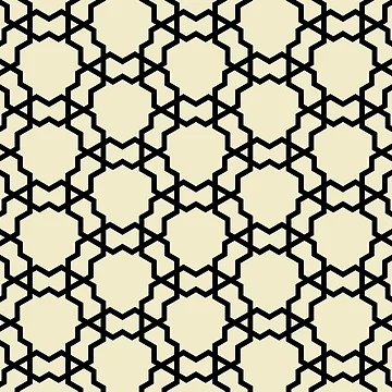 Vorschaubild zum Design Black and Pale Yellow Overlapping Shape Pattern Pairs DE 2022 Popular Color Natural Light DE5505 von ColorOfTheYears