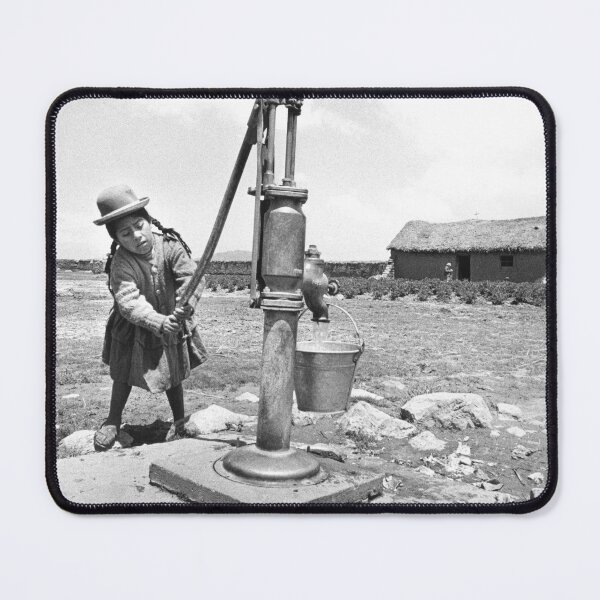 Item preview, Girl Pumping water in Puno Peru designed and sold by JerryFrank.