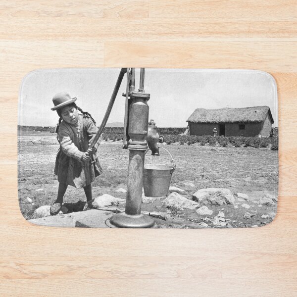 Item preview, Girl Pumping water in Puno Peru designed and sold by JerryFrank.