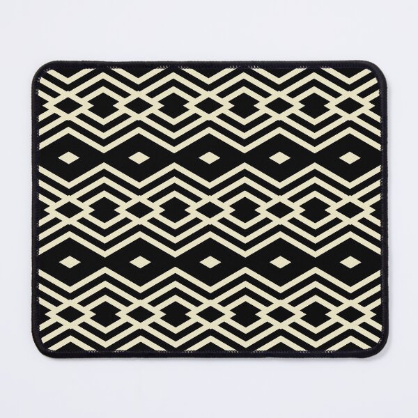 Item preview, Black and Pale Yellow Horizontal Diamond Pattern Pairs DE 2022 Popular Color Natural Light DE5505 designed and sold by ColorOfTheYears.