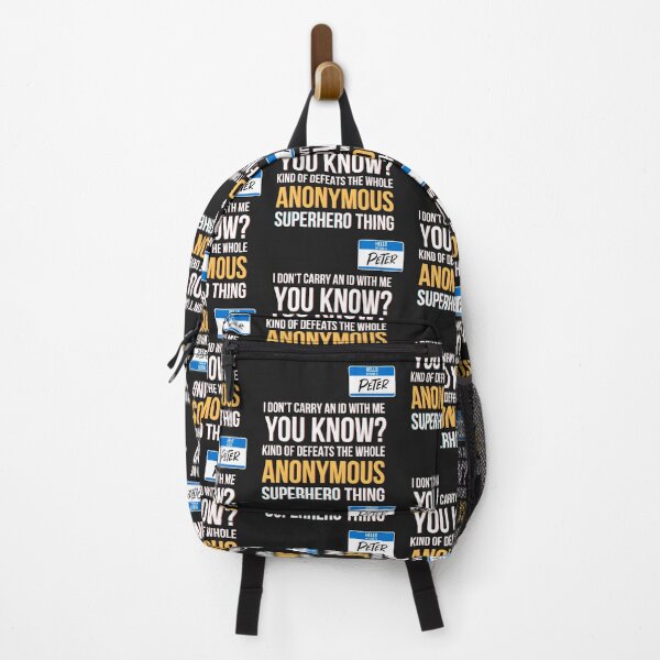Item preview, I Dont Carry an ID With Me, You Know? Kind of Defeats the Whole Anonymous Superhero Thing, Peter designed and sold by QlickDesign.
