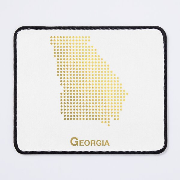 Item preview, Georgia Gold Dotted Map designed and sold by captaingursel.