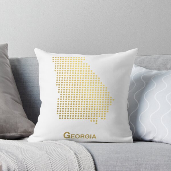 Item preview, Georgia Gold Dotted Map designed and sold by captaingursel.