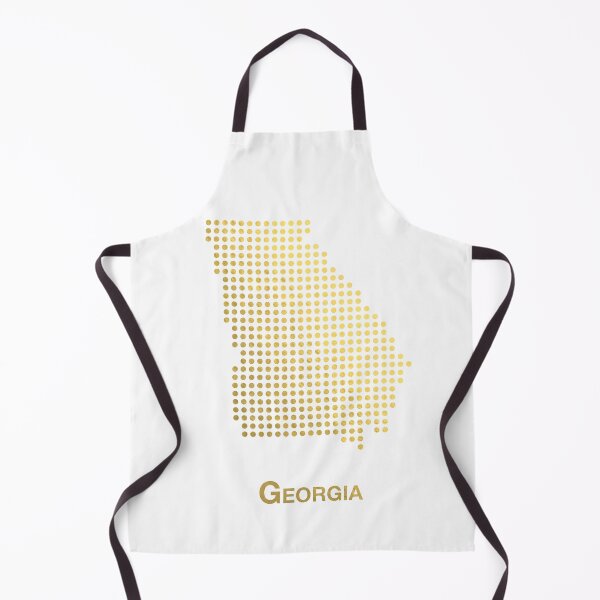 Item preview, Georgia Gold Dotted Map designed and sold by captaingursel.