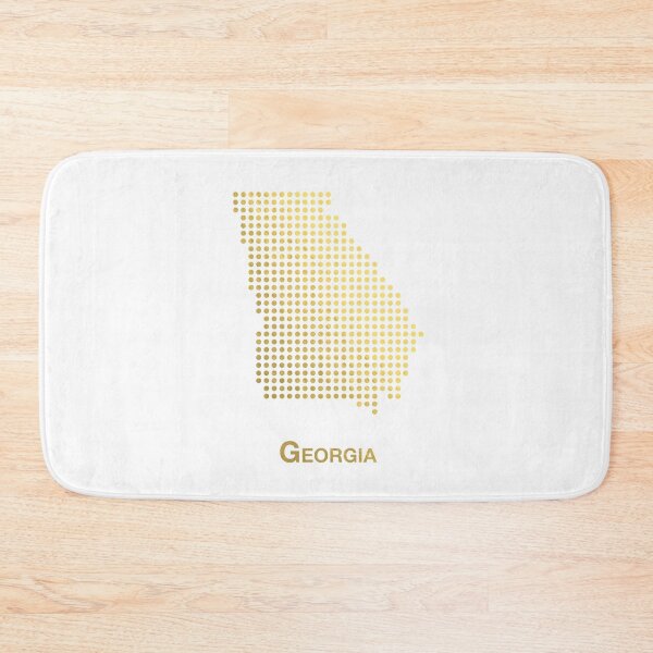 Item preview, Georgia Gold Dotted Map designed and sold by captaingursel.