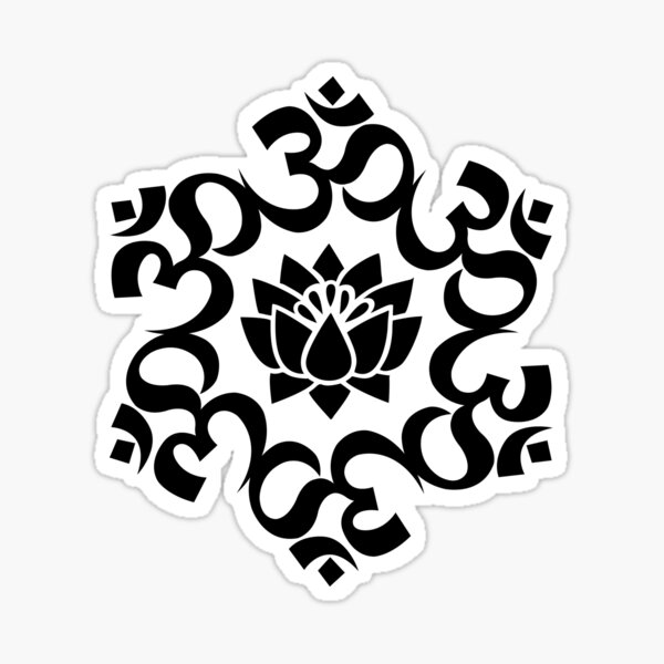 OM Mantra, Mandala, Lotus Flower - Buddhism - Yoga Symbol, Sound of the Universe OM Mantra, Mandala, Lotus Flower - Buddhism - Yoga Symbol, Sound of the Universe
