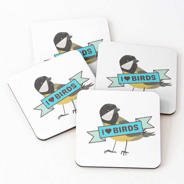Item preview, I love birds cute colorful bird  designed and sold by TheWaterBirds.