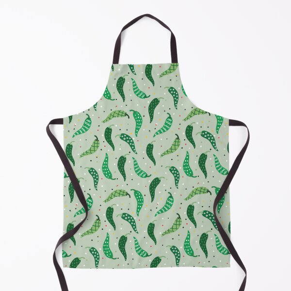 Item preview, Cute Patterned Chile Peppers on Green designed and sold by Susan Says.