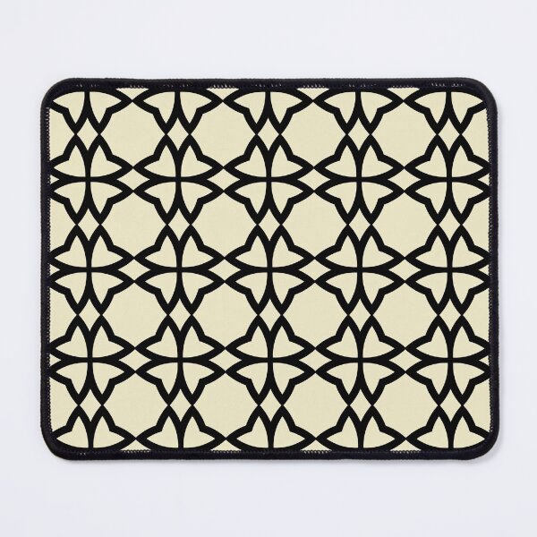 Item preview, Black and Pale Yellow Minimal Flower Pattern Pairs DE 2022 Popular Color Natural Light DE5505 designed and sold by ColorOfTheYears.