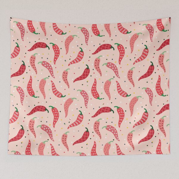 Item preview, Cute Patterned Chile Peppers on Pink designed and sold by Susan Says.
