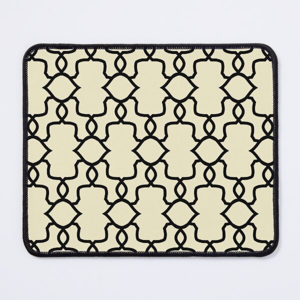 Item preview, Black and Pale Yellow Ornamental Shape Pattern 4 Pairs DE 2022 Popular Color Natural Light DE5505 designed and sold by ColorOfTheYears.