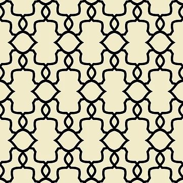 Vorschaubild zum Design Black and Pale Yellow Ornamental Shape Pattern 4 Pairs DE 2022 Popular Color Natural Light DE5505 von ColorOfTheYears