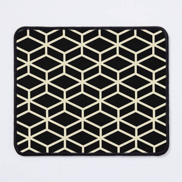 Item preview, Black and Pale Yellow Tessellation Line Pattern 8 Pairs DE 2022 Popular Color Natural Light DE5505 designed and sold by ColorOfTheYears.
