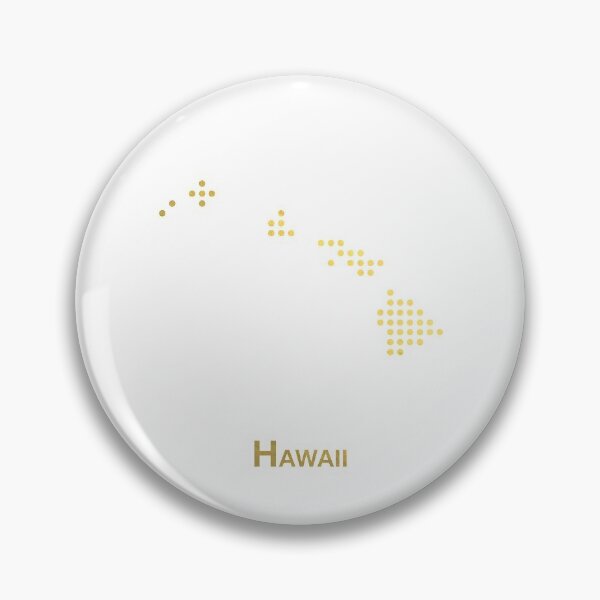 Item preview, Hawaii Gold Dotted Map designed and sold by captaingursel.