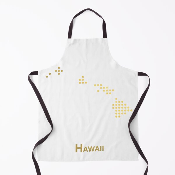 Item preview, Hawaii Gold Dotted Map designed and sold by captaingursel.