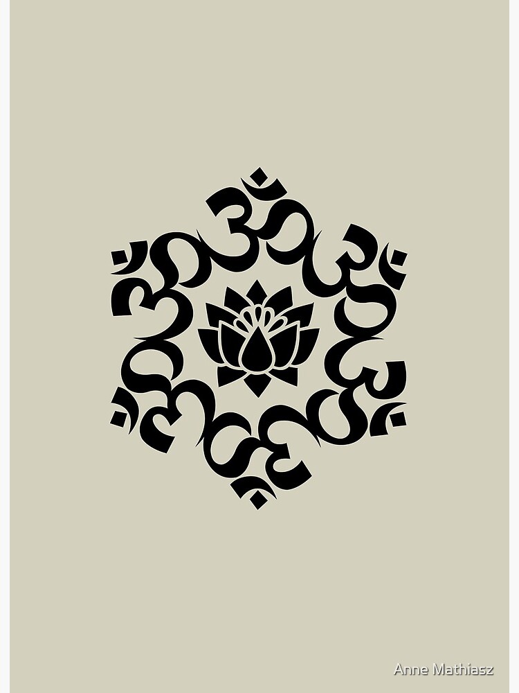 OM Mantra, Mandala, Lotus Flower - Buddhism - Yoga Symbol, Sound of the  Universe | Art Board Print