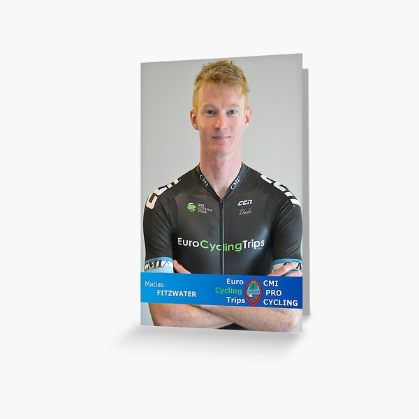 Matias FITZWATER - EuroCyclingTrips Pro Cycling Rider Card Greeting Card