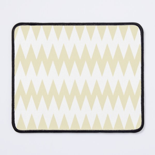 Artikelvorschau, Yellow and White Zig Zag Horizontal Line Pattern Pairs DE 2022 Popular Color Natural Light DE5505 entworfen und verkauft von ColorOfTheYears.
