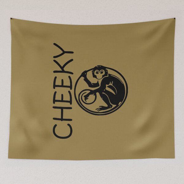 Item preview, Cheeky Monkey Fun Primate Black Tattoo Art designed and sold by taiche.