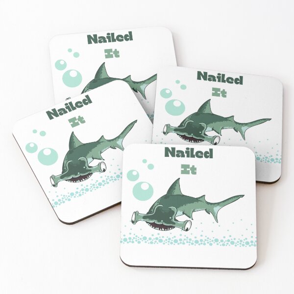 Item preview, Nailed it hammerhead shark funny tshirt designed and sold by SamXDesigns.