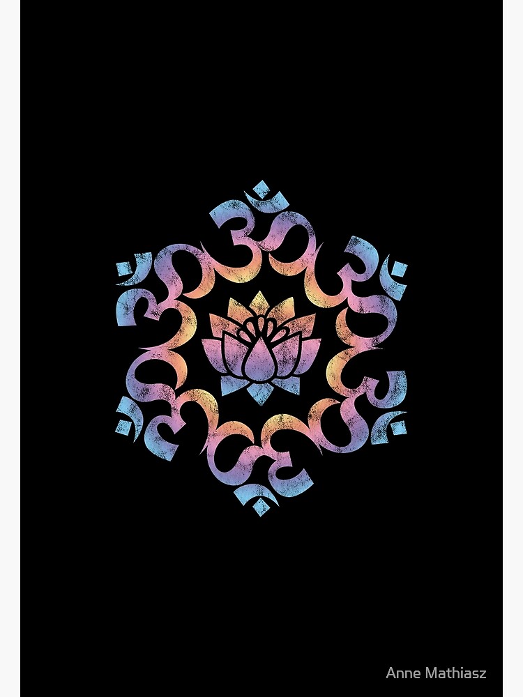 OM Mantra, Mandala, Lotus Flower - Buddhism - Yoga Symbol, Sound