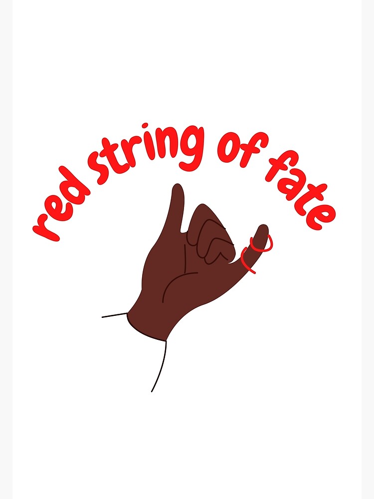 "Red String of Fate" Poster for Sale by PODTycoon Redbubble