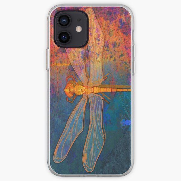 Flaming Dragonfly iPhone Soft Case
