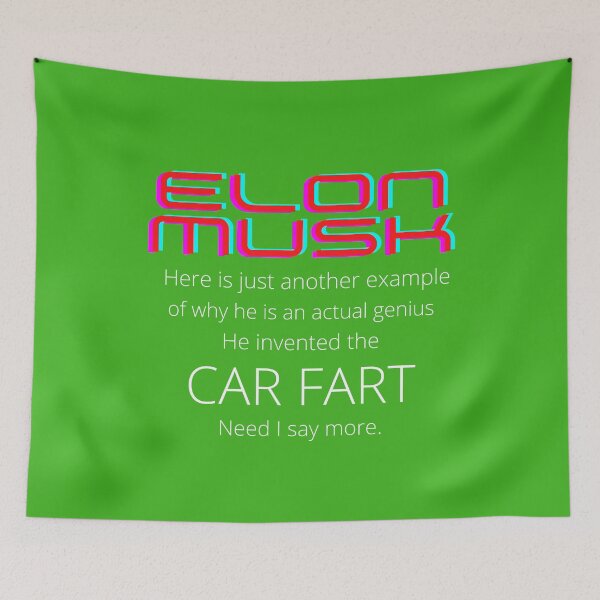 Item preview, Elon car fart. designed and sold by wildwesdesigns.