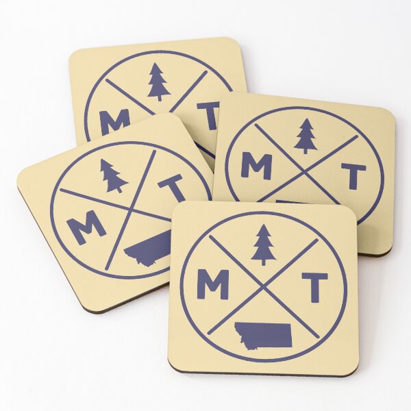 Item preview, 406 - Montana - MT - with state silhouette and tree 03 designed and sold by Gilby-Designs.