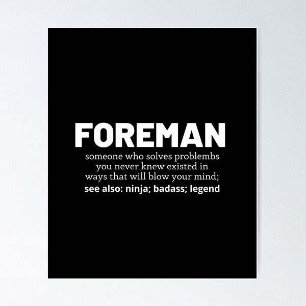 Item preview, foreman designed and sold by T-shirtgallery.