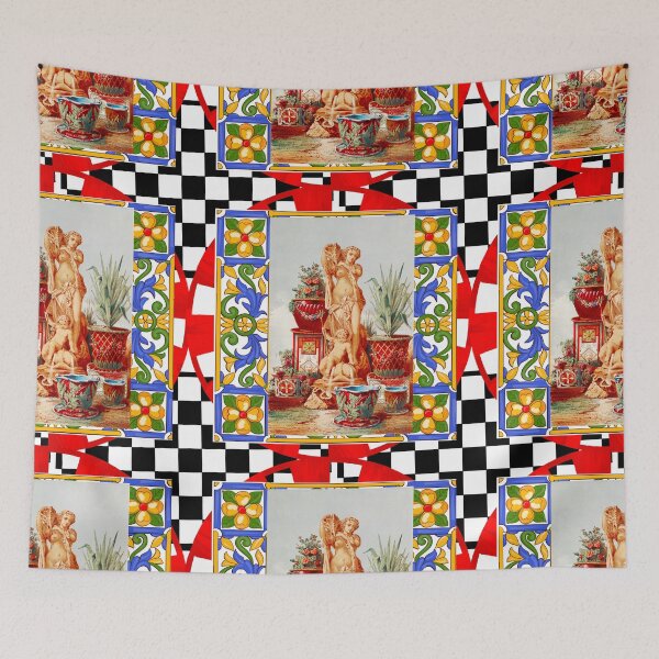 Item preview, Italian,Sicilian art,majolica,tiles,baroque art designed and sold by MariaMarinova.