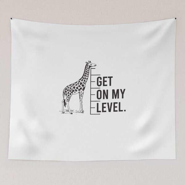 Item preview, Get On My Level - Girafe Lovers Gift - Funny Gift - Funny Mug with Sayings - Funny Gift With Saying designed and sold by MahGifts.