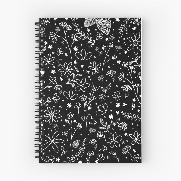 Item preview, Black and White Flowers Pattern designed and sold by ritapessoa.