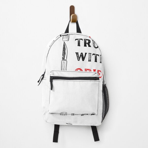 Item preview, I Can Be Trusted With Sharp Objects designed and sold by Wild Shirt Studio.