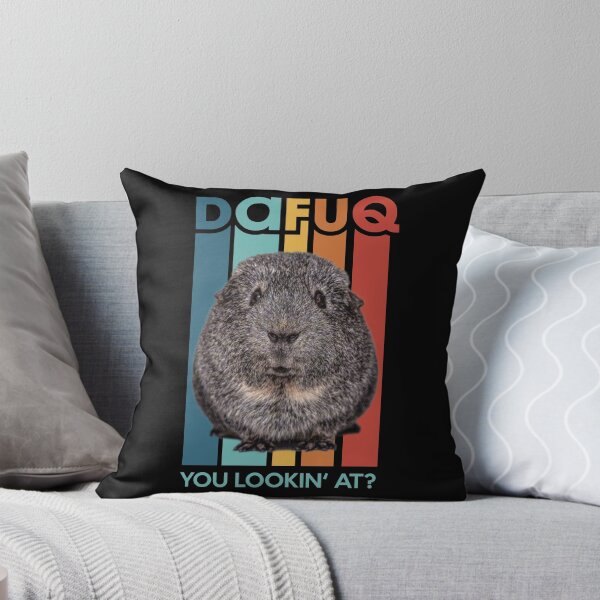 Item preview, DAFUQ YOU LOOKIN' AT? - Cute Funny Guinea Pig - What the fuck? designed and sold by SlipTees.