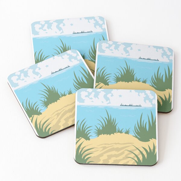 Item preview, Beach Paradise Indiana Dunes Poster designed and sold by indianadunes.