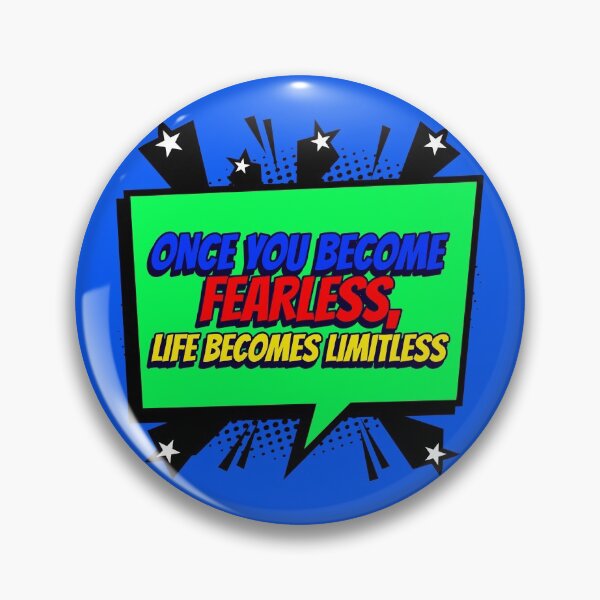 Item preview, ONCE YOU BECOME FEARLESS, LIFE BECOMES LIMITLESS STICKER designed and sold by SuccessfulVibes.