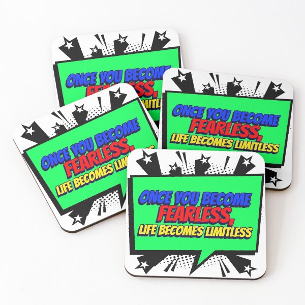 Item preview, ONCE YOU BECOME FEARLESS, LIFE BECOMES LIMITLESS STICKER designed and sold by SuccessfulVibes.