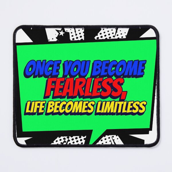 Item preview, ONCE YOU BECOME FEARLESS, LIFE BECOMES LIMITLESS STICKER designed and sold by SuccessfulVibes.