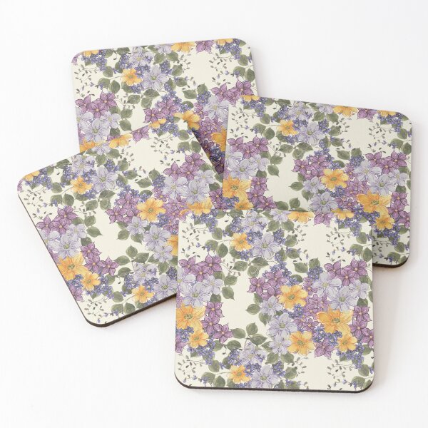 Item preview, Lavender and Orange Blooms designed and sold by HildegunStudio.