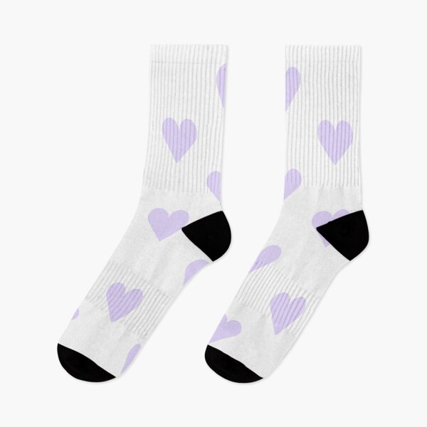 Item preview, Medium LILAC & WHITE LOVE HEARTS designed and sold by RachelMacht.
