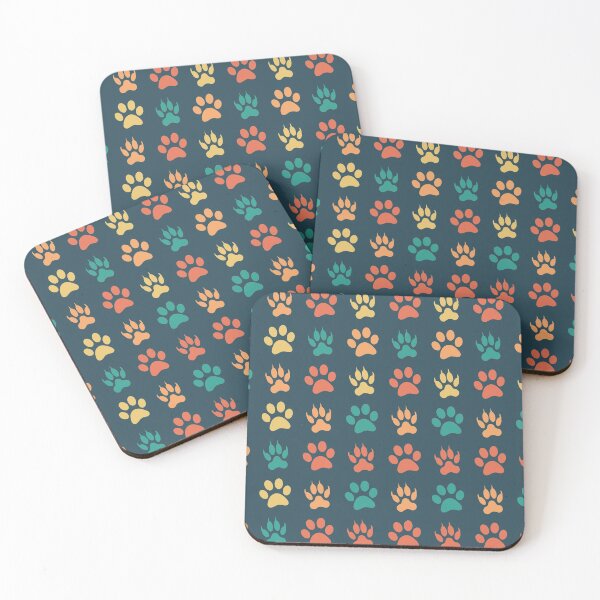 Item preview, Colored Animal Paw Pattern for Pet Lovers designed and sold by DesignsVault.