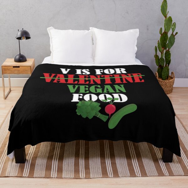 Item preview, V Is For Valentine Funny Valentines Day Vegan Food Design ,Cute Valentine Apparel For Vegetarians Womans And Mens designed and sold by pedrored369.