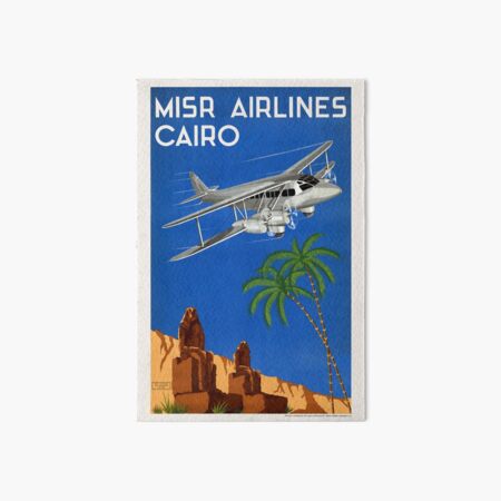 MISR Airlines Cairo Egypt Vintage Poster 1935 Art Board Print