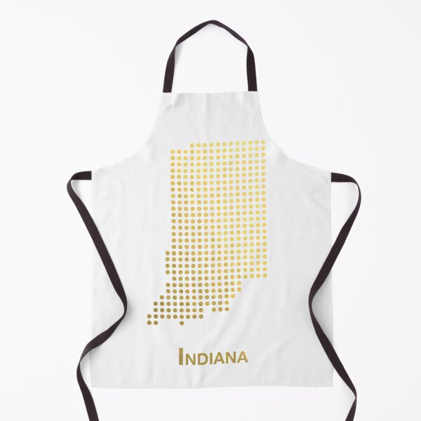 Item preview, Indiana Gold Dotted Map designed and sold by captaingursel.