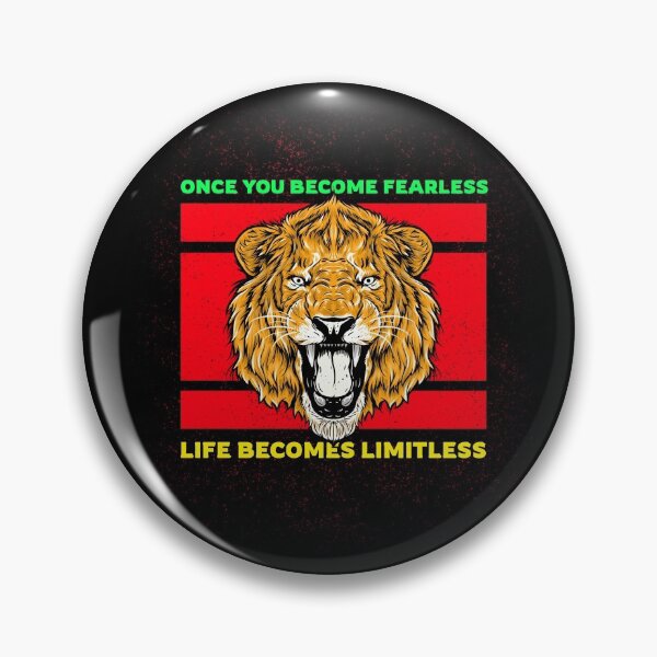 Item preview, ONCE YOU BECOME FEARLESS, LIFE BECOMES LIMITLESS "TIGER" T-SHIRT designed and sold by SuccessfulVibes.