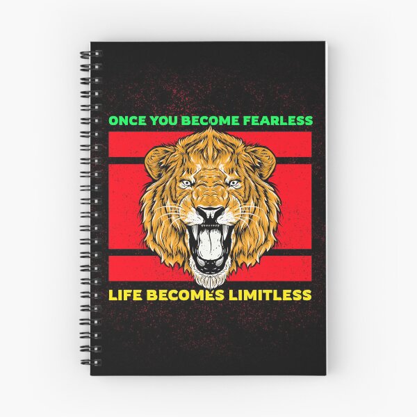 Item preview, ONCE YOU BECOME FEARLESS, LIFE BECOMES LIMITLESS "TIGER" T-SHIRT designed and sold by SuccessfulVibes.